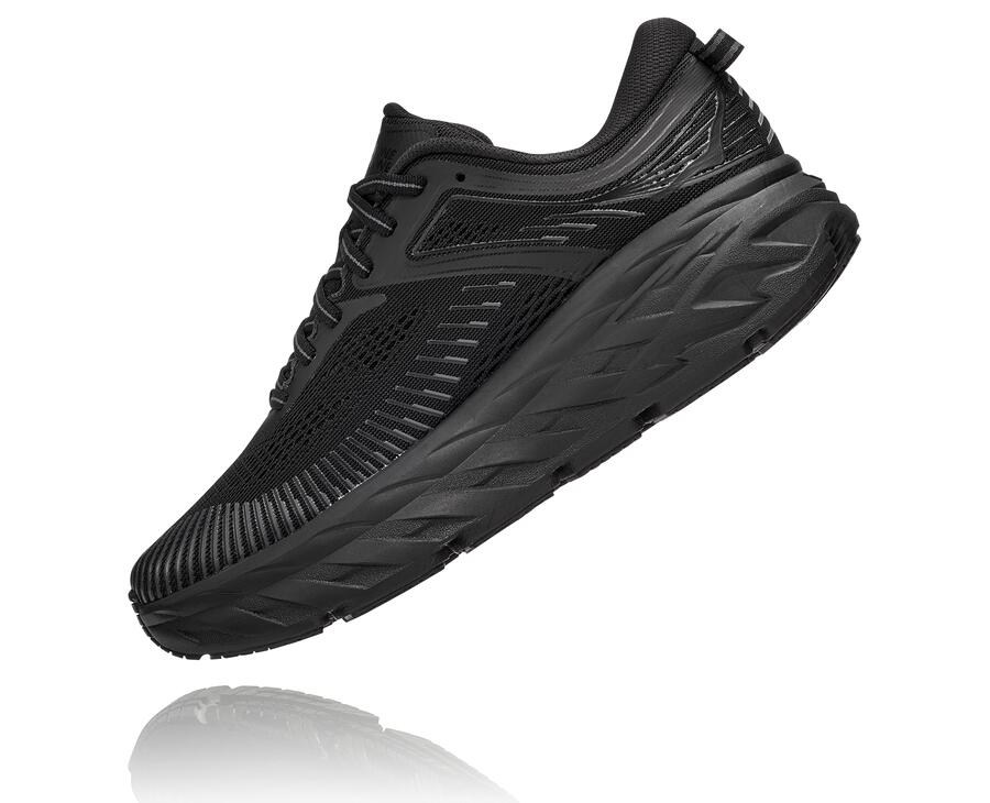 Zapatillas Running Hoka One One Mujer - Bondi 7 - Negras - DIP852740